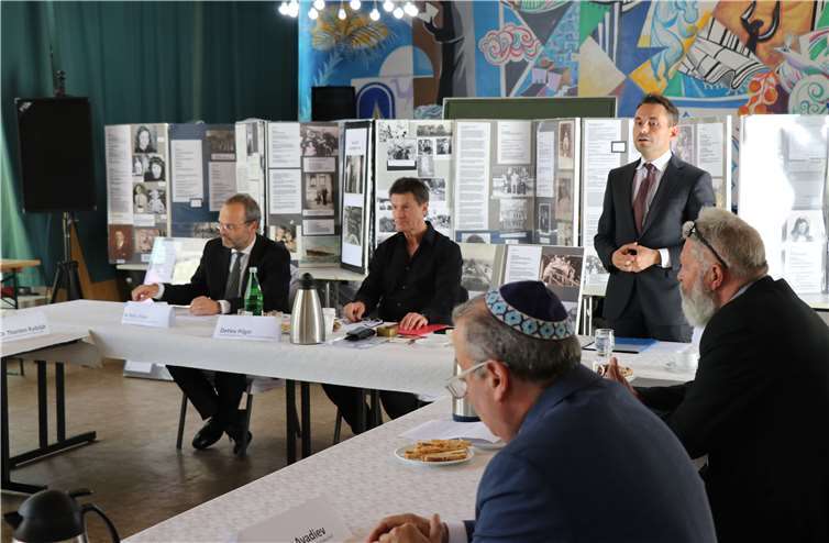 Neubau einer Synagoge Während der Gesprächsrunde.Quelle: Detlev Pilger (SPD)