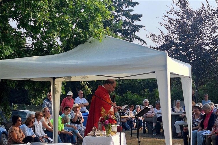 Während der Messfeier