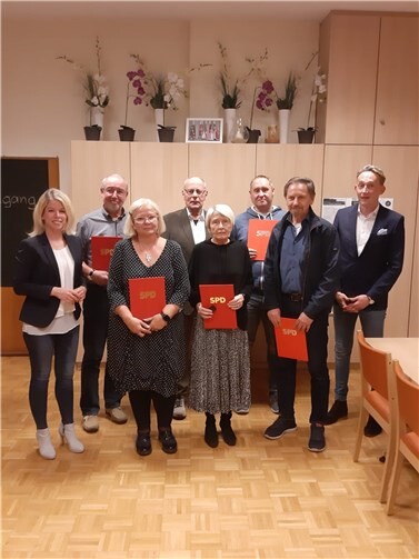 Während der Mitgliederehrung der SPD Oberbieber. Quelle: SPD Oberbieber