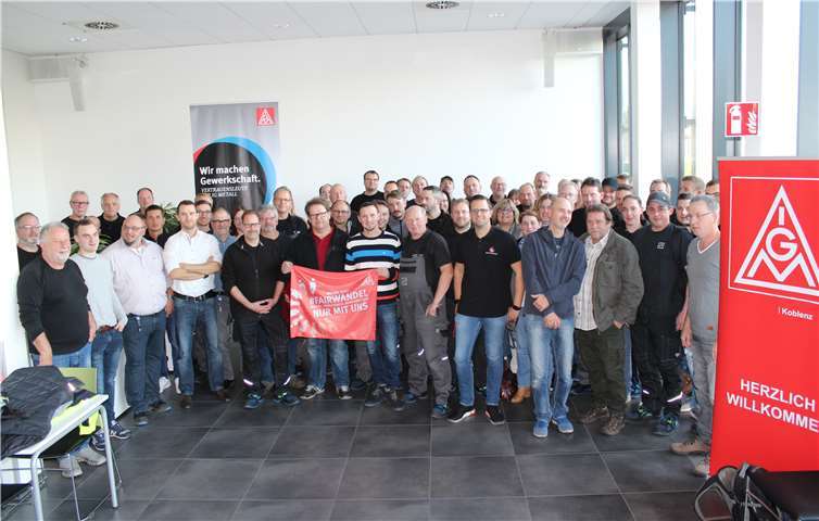 Während der Mitgliederversammlung der IG Metall.Quelle: IG Metall Koblenz