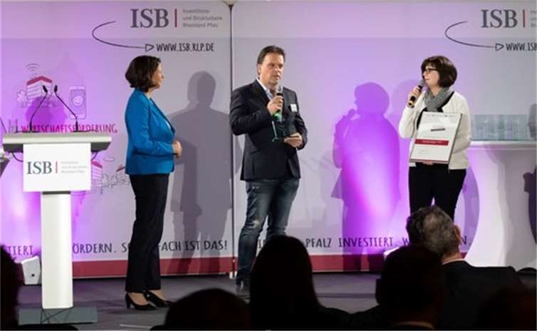 Während der Preisverleihung.Quelle: Heizung & Sanitär Schuth