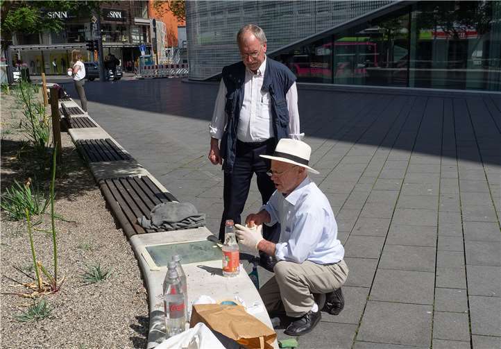 Während der Reinigung.Fotos: privat