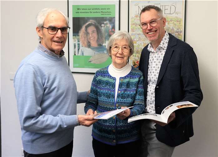 Während der Spendenübergabe. Foto: privat