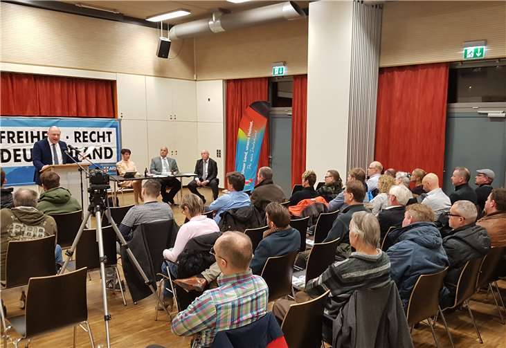 Während der Veranstaltung „Puls der Heimat“.Quelle: AfD-Ratsfraktion