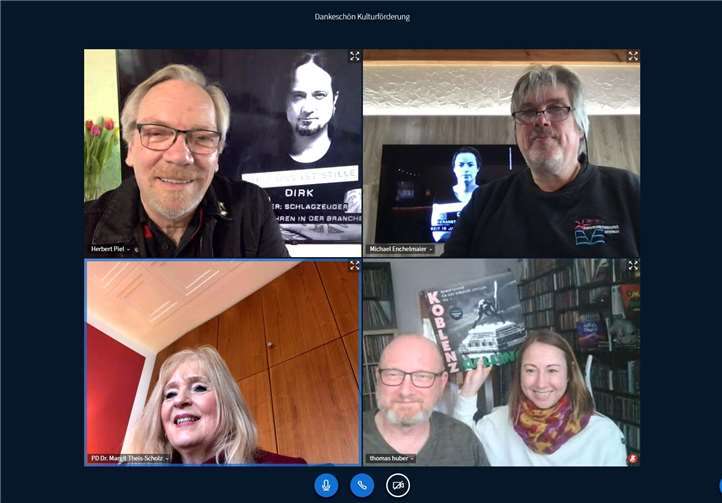 Während der Videokonerenz.Quelle: Stadt Koblenz