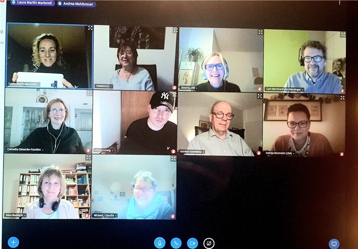 Während der Videokonferenz.Quelle: Stadtratsfraktion Bündnis 90/Die Grünen Koblenz