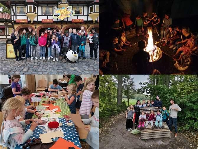 Während der ersten Herbstferienwoche ging es für 14 Kinder und Jugendliche mit zwei Kleinbussen für drei Tage zum Heidepark in Soltau. Foto: privat