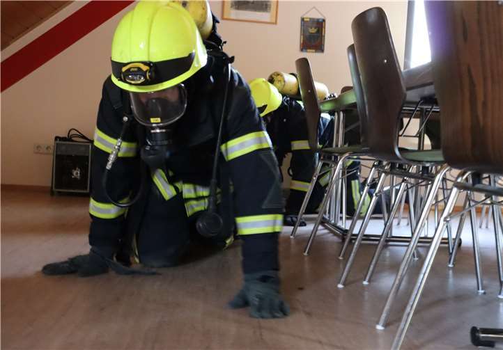 Während der jährlichen Belastungsübung für Atemschutzgeräteträger.Foto: privat