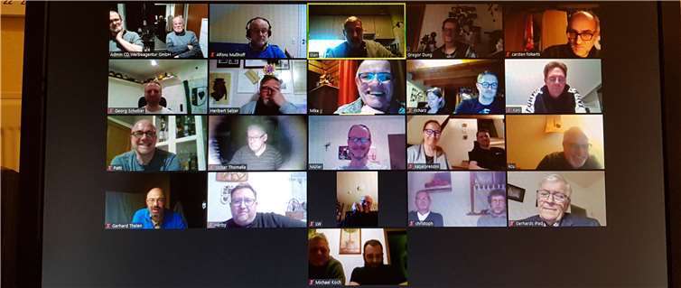 Während der virtuellen Jahreshauptversammlung.Foto: privat