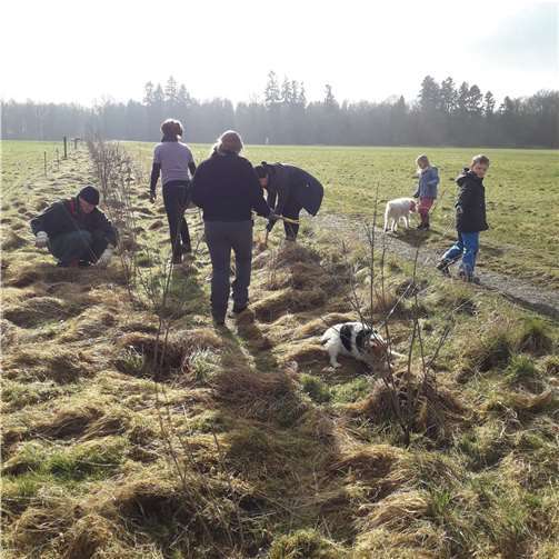 Während des Arbeitseinsatzes. Foto: privat