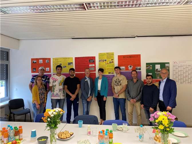 Während des Besuches. Foto: Arbeitsagentur / Wiebke Birk-Engel