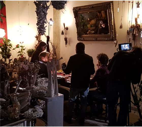 Während des Drehs in Großmaischaid.