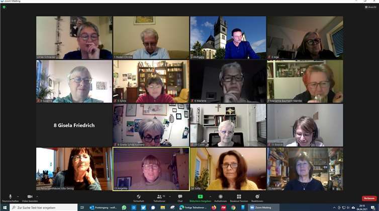 Während des Online-Bibliologs.Foto: privat