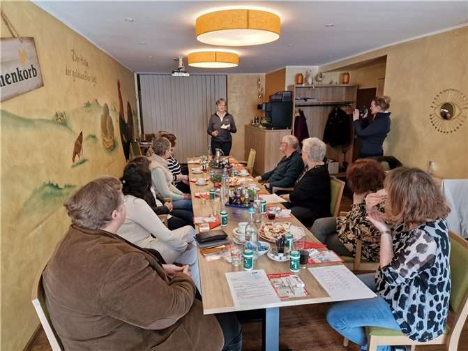 Während des Vortrages. Foto: privat