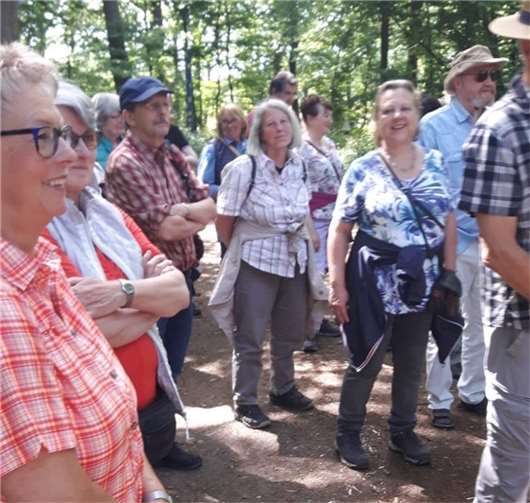 Während des Waldspaziergangs. Foto: privat