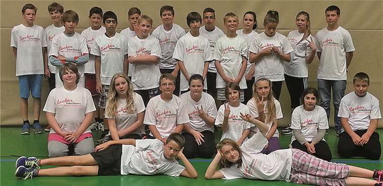 Während einer Projektwoche lernten die Schüler, wie man Gewalt im Alltag vorbeugen kann.  Privat