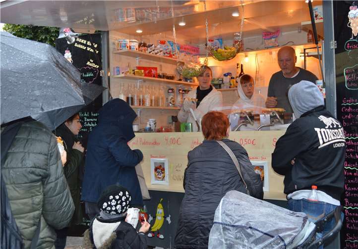 Waffeln gab es in vielen Variationen.