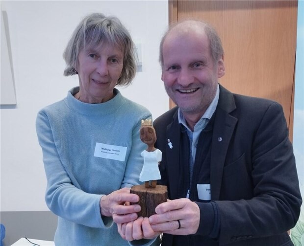 Walburga Greiner mit Pirmin Spiegel.  Foto: privat