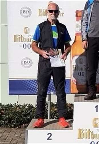 Walter Hoever bei der Siegerehrung. Foto: privat