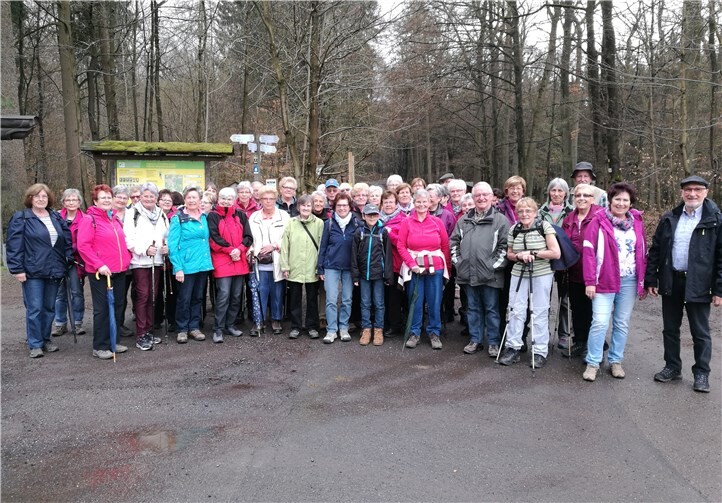 Wandergruppe des Eifelvereins im Naturpark „Nassau“. privat