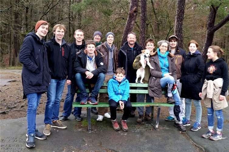 Wanderpause beim Ausflug zur „Teufelsschlucht“.Privat