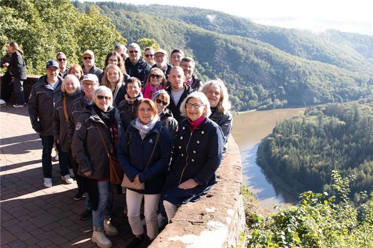 Jubiläumstour Wanderung zum Aussichtspunkt auf die Saarschleife bei Mettlach-Orscholz.