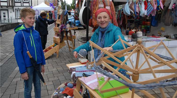 Was man mit Wolle alles anfangen kann, zeigte diese Ausstellerin. Fotos: KER