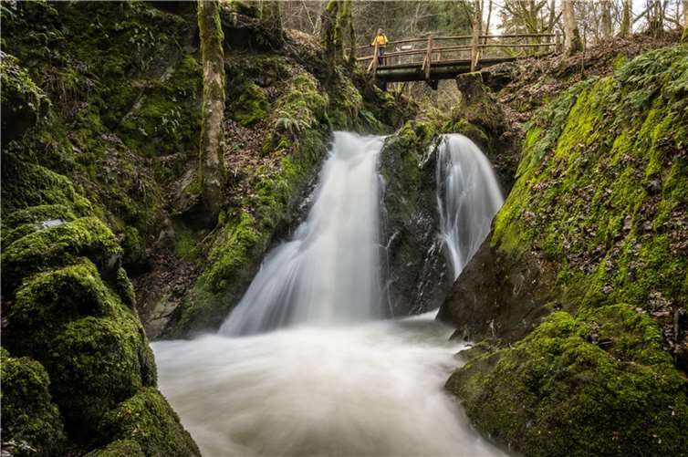 Wasserfall, die Rausch, bei Maria Martental.  Foto: © Eifel Tourismus GmbH, Dominik Ketz