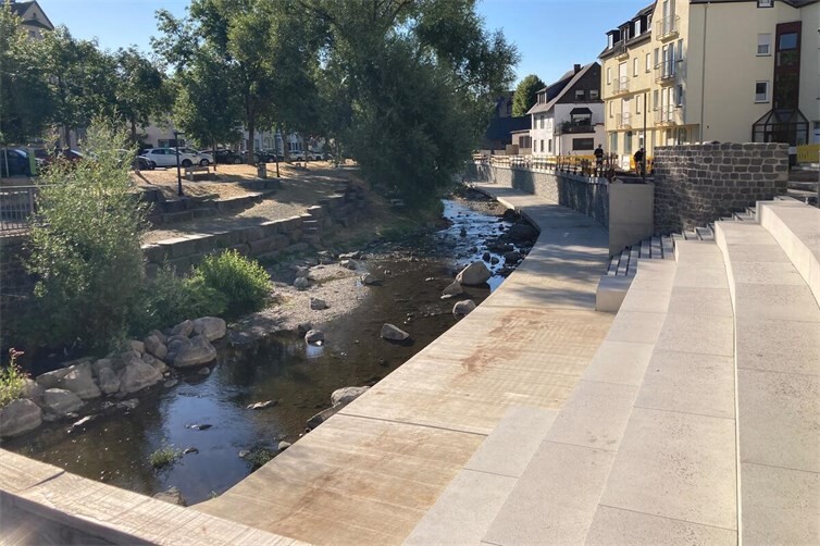 Wasserpförtchen während der Bauphase im August 2026