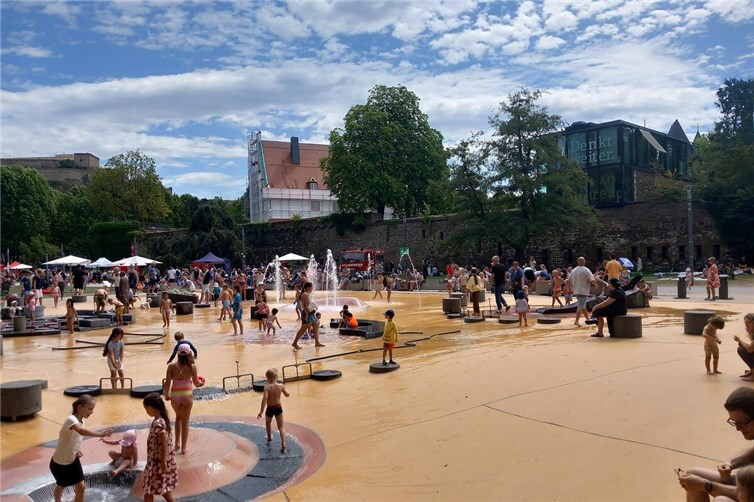 Wasserspaß am Deutschen Eck