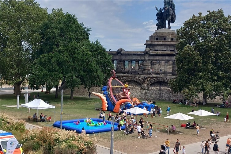 Wasserspaß am Deutschen Eck