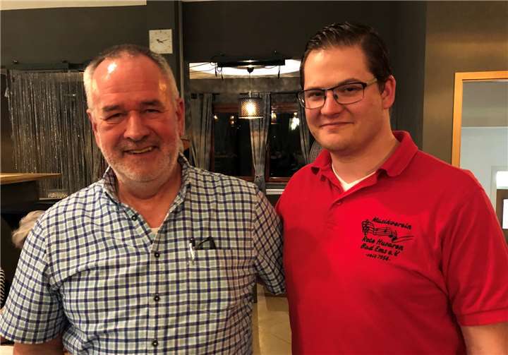 Wechsel der Vereinsführung: Axel Nickles und Matthias Jochim.