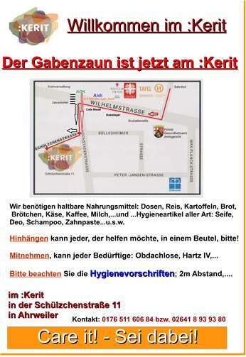 Wegbeschreibung zum Gabenzaun in Ahrweiler.