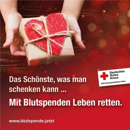 Wegen der kurzen Haltbarkeit von Blutpräparaten und drohender Engpässe ruft das Rote Kreuz dringend zur Blutspende auf.  Quelle: DRK-Blutspendedienst