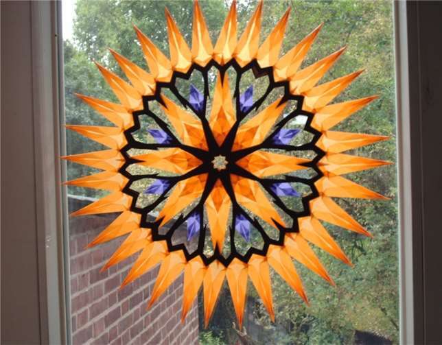 Weihnachtliche Transparentsterne. Privat