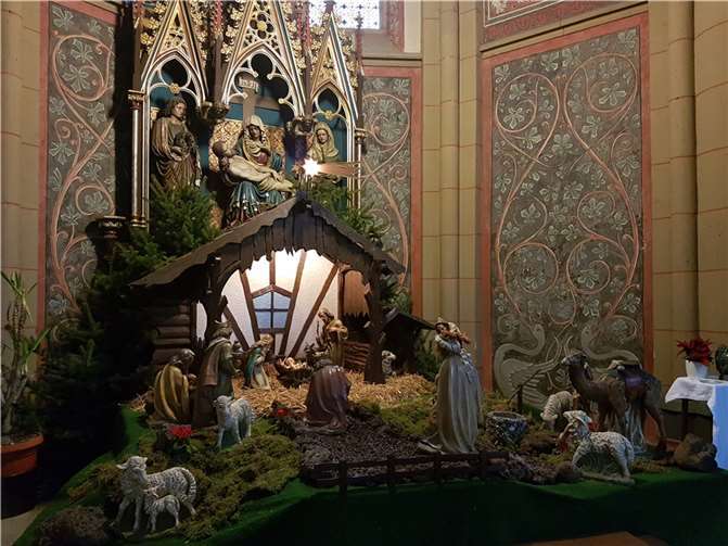 Weihnachtliches Singen und Musizieren an der Krippe in Mülheim am Donnerstag, 28. Dezember um 17 Uhr. Foto: privat