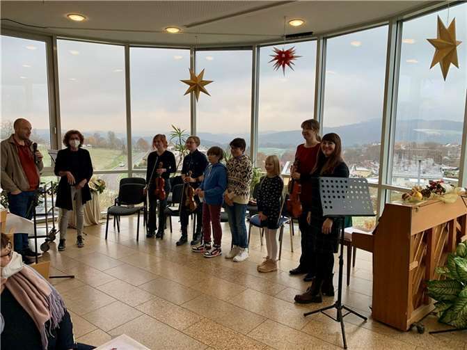 Weihnachtsfeier im Seniorenwohnheim in Horbach.  Foto: Pressestelle der Kreisverwaltung