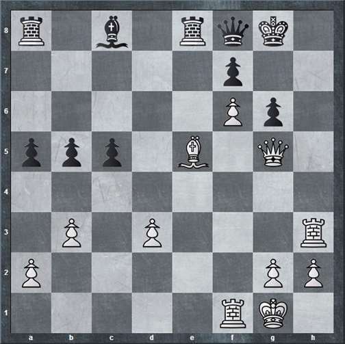 Weiß am Zug gewinnt. privat