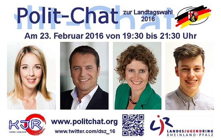 Weitere Infos auch unter: www.facebook.com/PolitChat; www.facebook.com/DS.Zaehlt; www.twitter.com/DSZ_13 oder www.twitter.com/KJR_MYK.