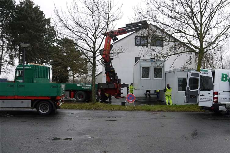 Weitere Wohnmöglichkeiten für Flüchtlinge werden bereitgestellt.privat