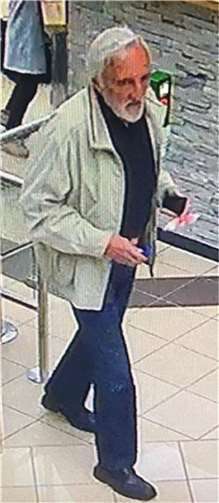 Wer kennt den unbekannten Toten? Das Foto zeigt den Mann beim Betreten der Therme gegen 15:30 Uhr. Foto: Polizei RLP