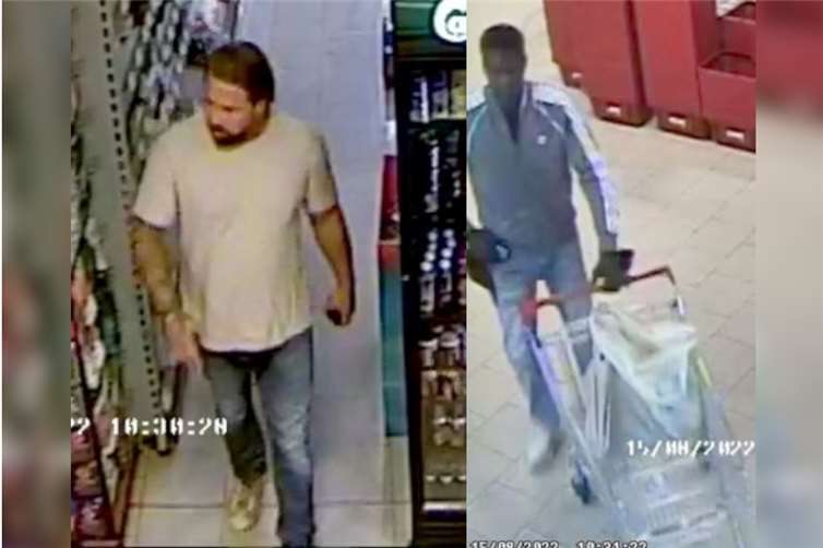 Wer kennt diese Männer?  Fotos: Polizei