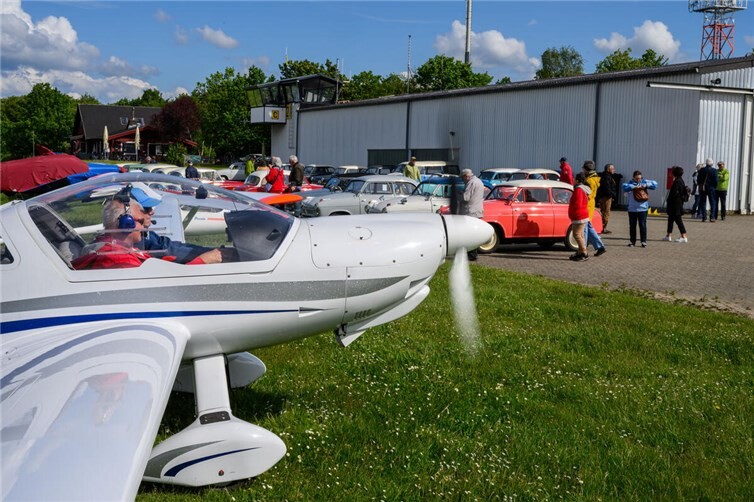 Wer wollte, konnte das Treffen mit einem Gastflug über die Region verbinden. 