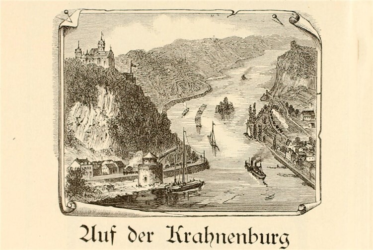Werbeanzeige der „Krahnenburg“ von 1907.Foto: Sammlung Stadtmuseum Andernach