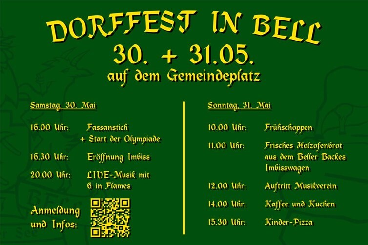 Werbeflyer der Vereine