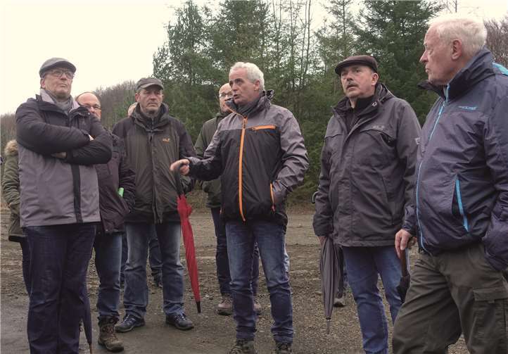 Werkleiter Uwe Pracht wusste interessante Details zum Trass-Abbau zu berichten. Fotos: FRE