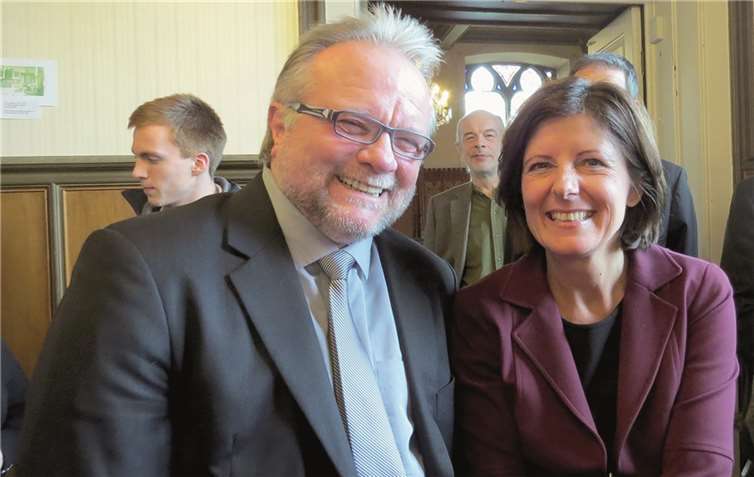 Werner Jahr tauschte sich mit Ministerpräsidentin Dreyer aus.privat