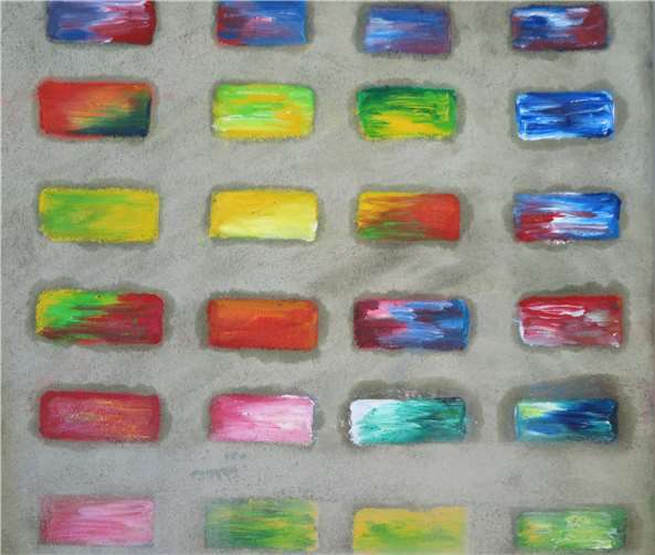 WerthArt: ‚Grau trifft Vielfalt der Farben III‘ von Elke Cäsar.  Gemeinde Wachtberg/mm