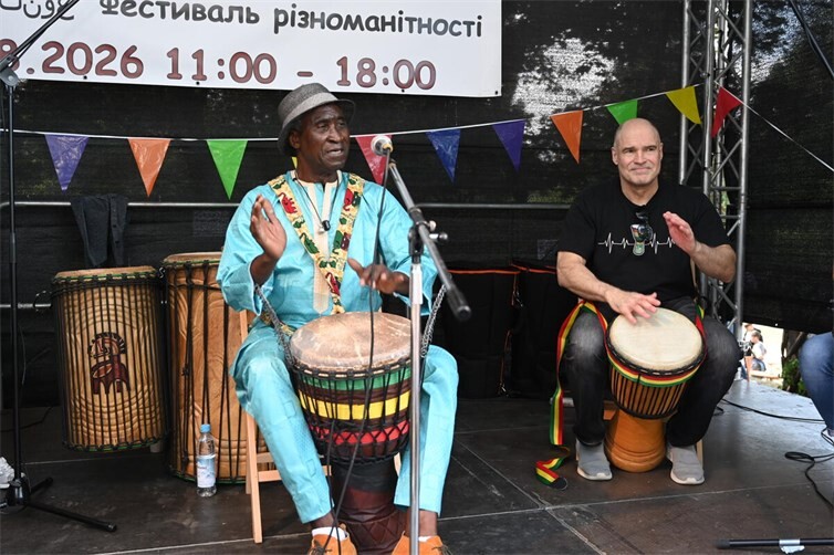 Westafrikanische Kultur hatte der Senegalese Biro Ibhrahima Diakhaté mit im Gepäck.Foto: SK