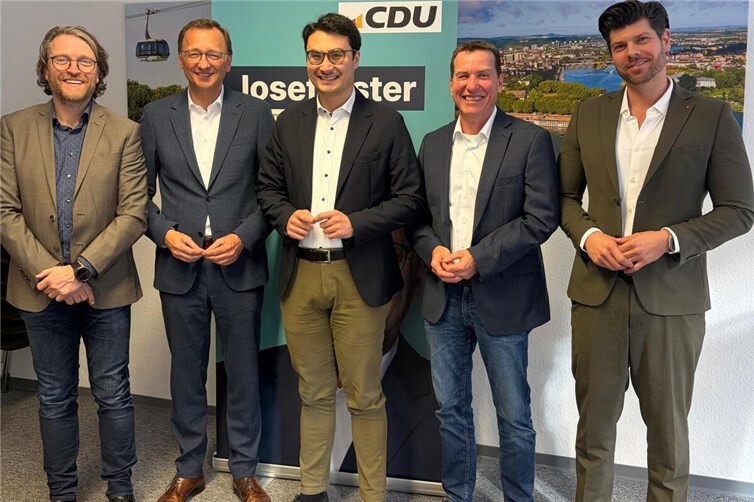 Wichtiger Austausch zur föderalen Modernisierungsagenda im Koblenzer Wahlkreisbüro (von links): Lothar Butzen, Josef Oster, Philip Rünz, Christian Soulier und Andreas Lock.